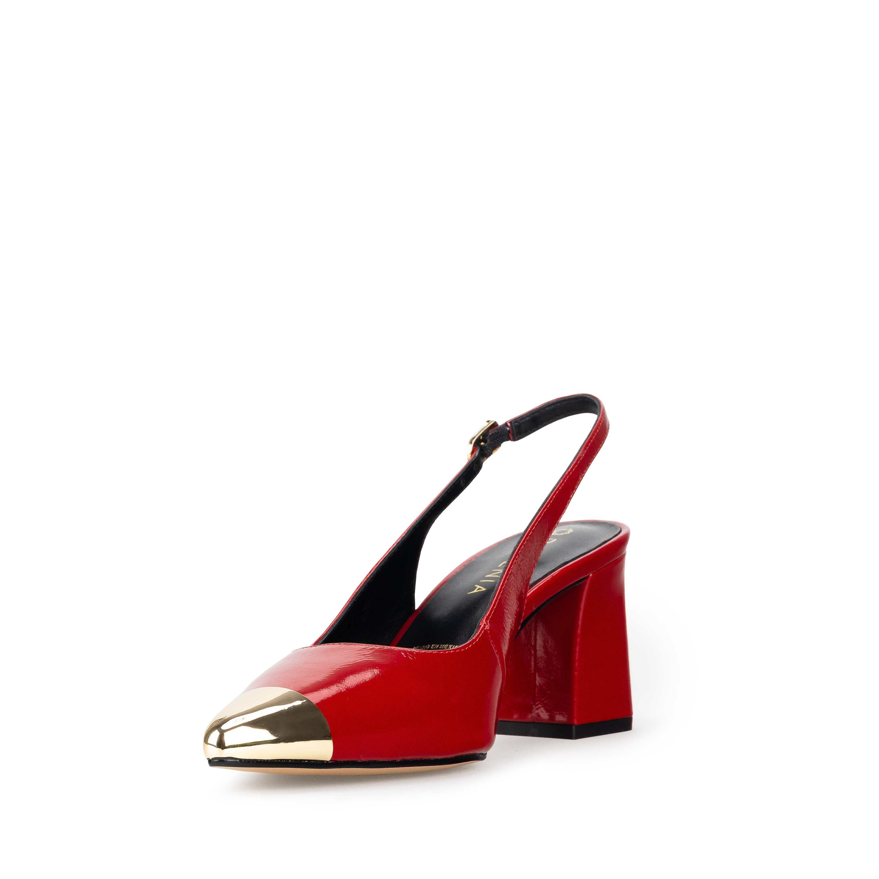 Zapatillas De Tacón Elegantes Para Mujer De Piel Davenia Mod. Adela
